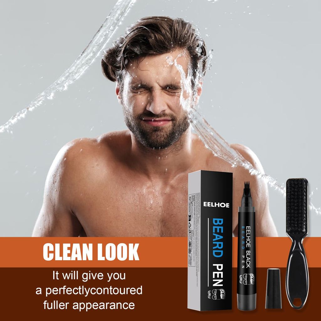 Beard Filling Pen Set, Waterproof, Sweat-proof And Non-fading Beard Pen, Beard Tracing Pen